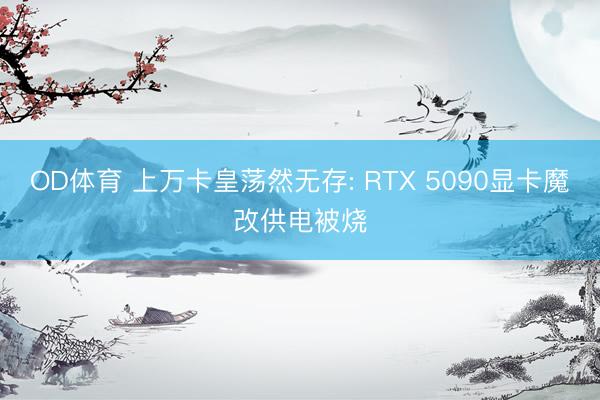 OD体育 上万卡皇荡然无存: RTX 5090显卡魔改供电被烧