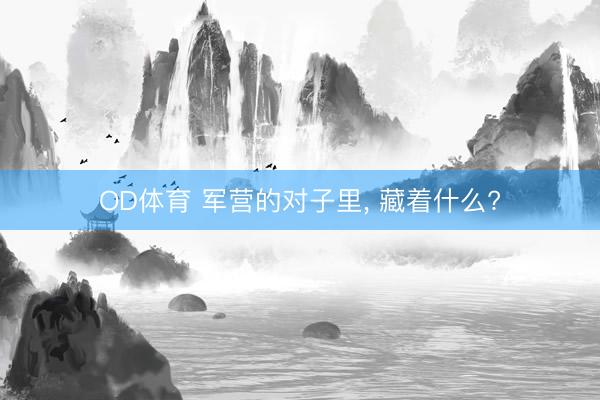 OD体育 军营的对子里, 藏着什么?