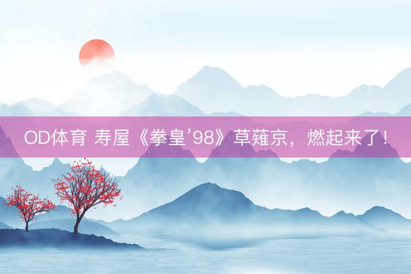 OD体育 寿屋《拳皇’98》草薙京,燃起来了!