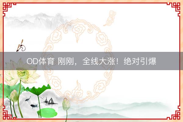 OD体育 刚刚,全线大涨!绝对引爆