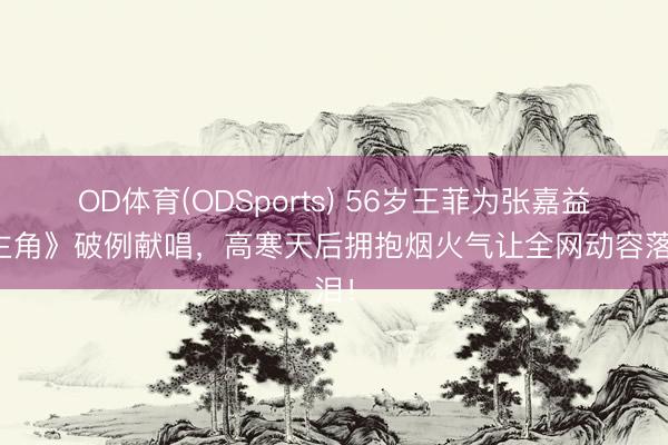OD体育(ODSports) 56岁王菲为张嘉益《主角》破例献唱,高寒天后拥抱烟火气让全网动容落泪!