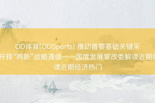 OD体育(ODSports) 推动首要基础关键采集建造 开释“两新”战略遵循——国度发展窜改委解读近期经济热门